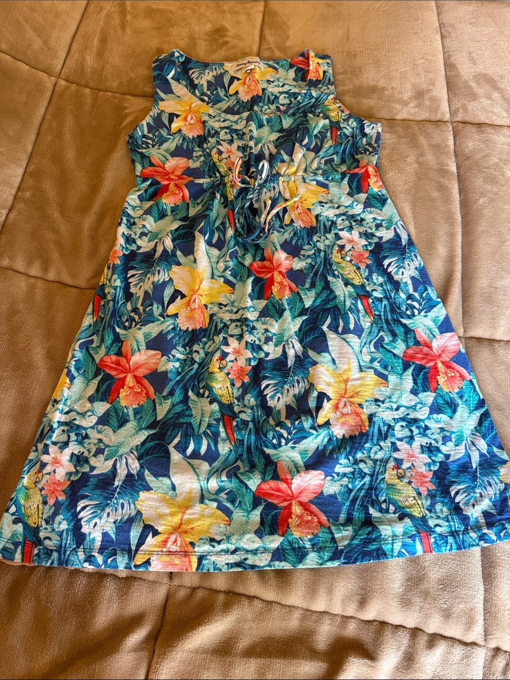Tommy Bahama Tropical Parrot Floral Dress